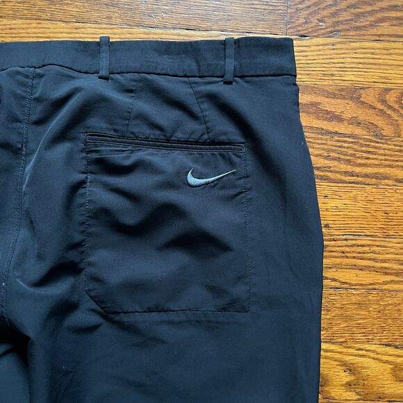 Nike Golf Performance Chinos Men's 38x30 Black Dri-FIT Flat Front Pants Slacks - Picture 8 of 11